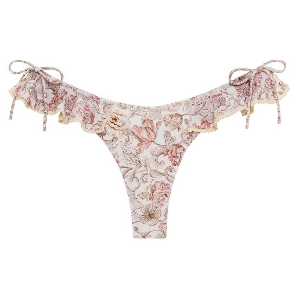 Floral Ruffle Bikini Bottom